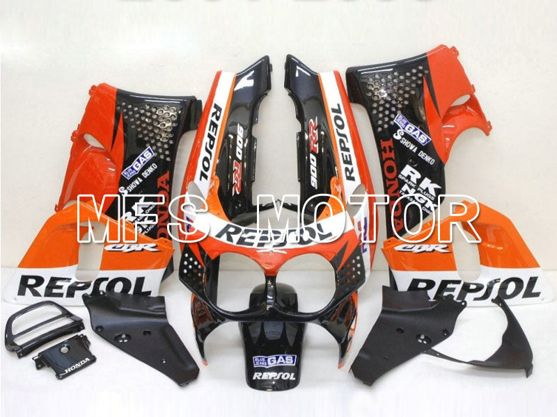 Honda CBR900RR 893 1992-1993 ABS Fairing - Repsol - Black Red Orange - MFS6080 - Fairings Kit