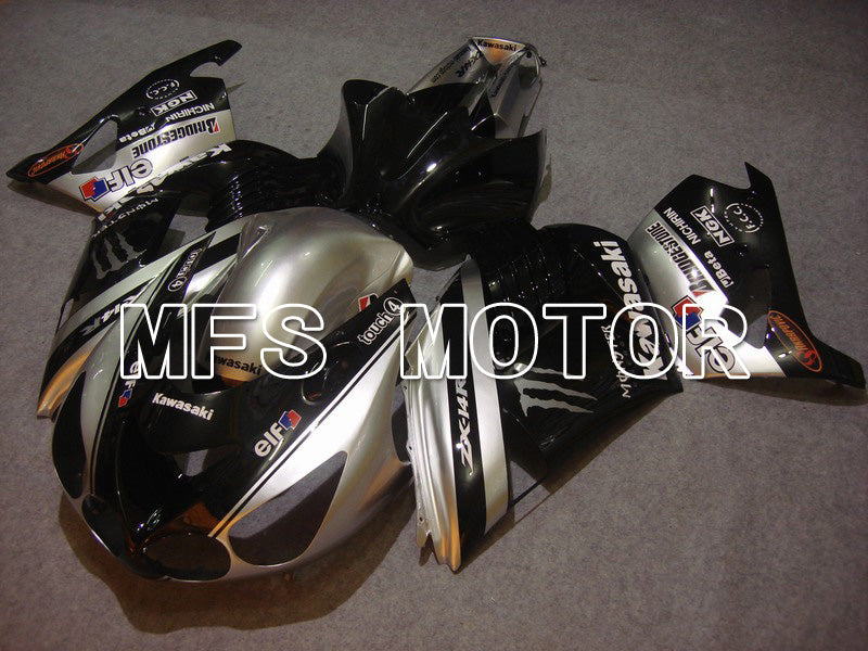 Kawasaki NINJA ZX14R 2006-2011 Injection ABS Fairing - Monster - Black Silver - MFS6097 - Fairings Kit