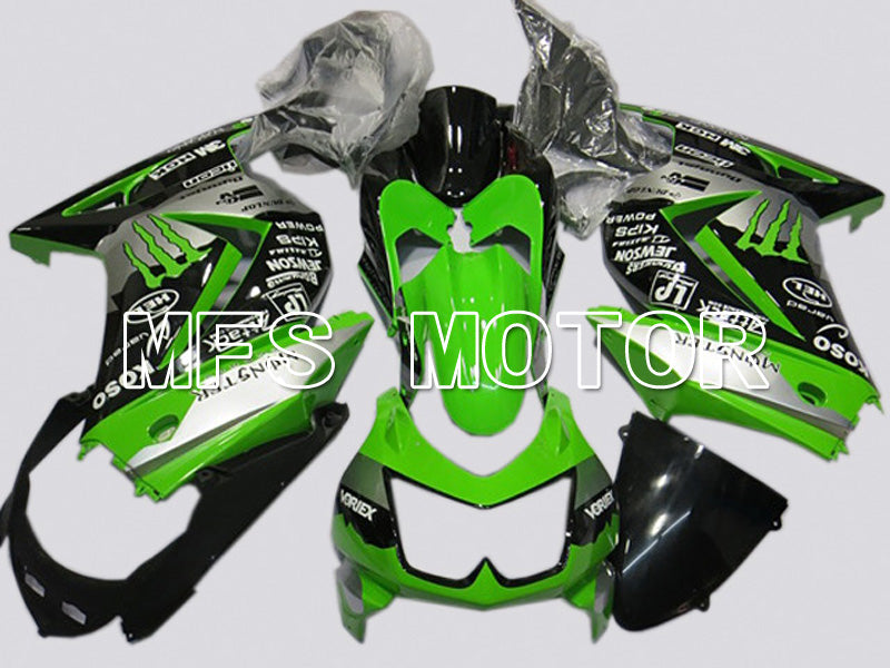 Kawasaki NINJA EX250 2008-2012 Injection ABS Fairing - Monster - Black Green - MFS6142 - Fairings Kit
