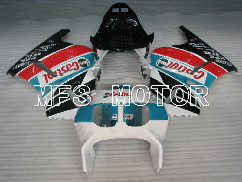 Honda VFR400R NC30 1990-1993 ABS Fairing - Castrol - Blue White Black - MFS6291 - Fairings Kit