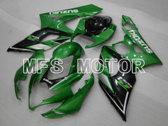 Suzuki GSXR1000 2005-2006 Injection ABS Fairing - Factory Style - Black Green - MFS6450 - Fairings Kit