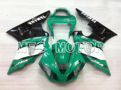 Yamaha YZF-R1 2000-2001 Injection ABS Fairing - Factory Style - Black Green White - MFS6456 - Fairings Kit