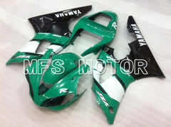 Yamaha YZF-R1 2000-2001 Injection ABS Fairing - Factory Style - Black Green White - MFS6456 - Fairings Kit