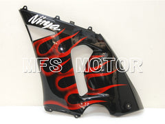 Kawasaki NINJA ZX6R 2005-2006 Injection ABS Fairing - Flame - Black Red - MFS6440 - Fairings Kit