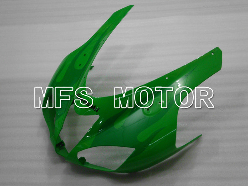 Kawasaki NINJA ZX6R 2007-2008 Injection ABS Fairing - Flame - Green - MFS6444 - Fairings Kit