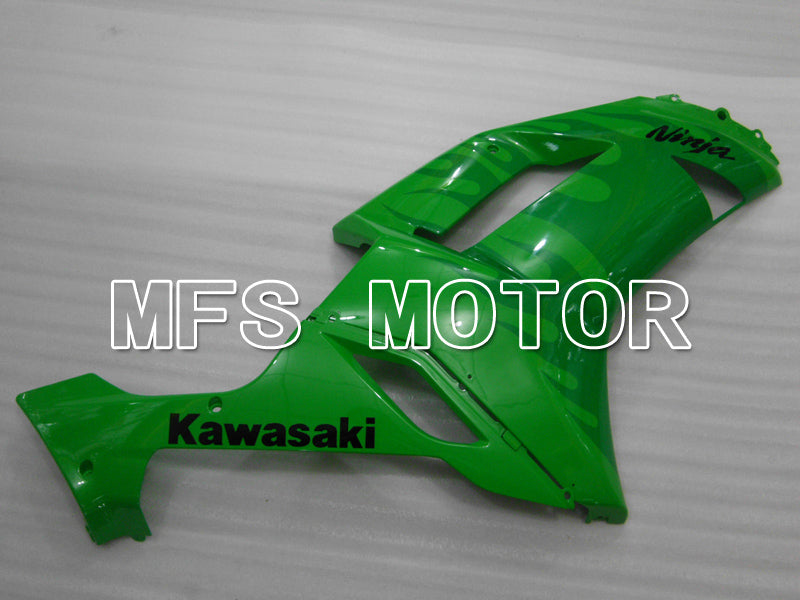 Kawasaki NINJA ZX6R 2007-2008 Injection ABS Fairing - Flame - Green - MFS6444 - Fairings Kit