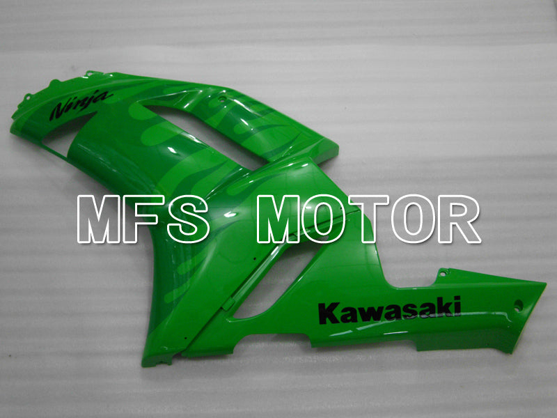 Kawasaki NINJA ZX6R 2007-2008 Injection ABS Fairing - Flame - Green - MFS6444 - Fairings Kit
