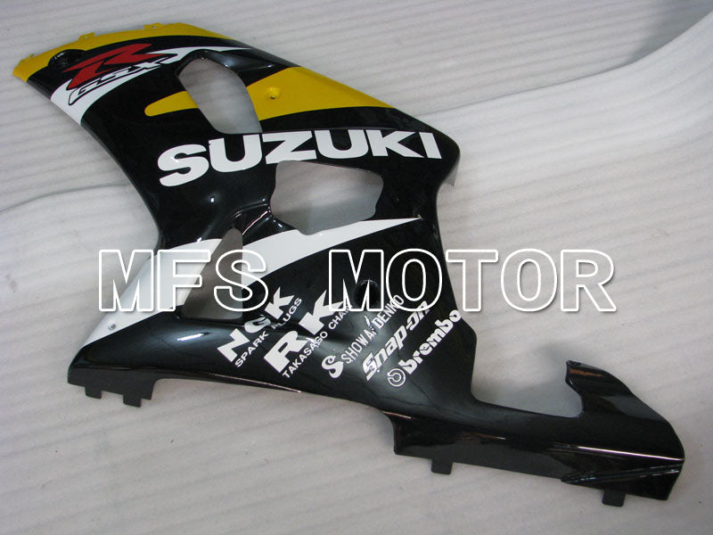Suzuki GSXR600 2001-2003 Injection ABS Fairing - Factory Style - Black Yellow - MFS2125 - Fairings Kit