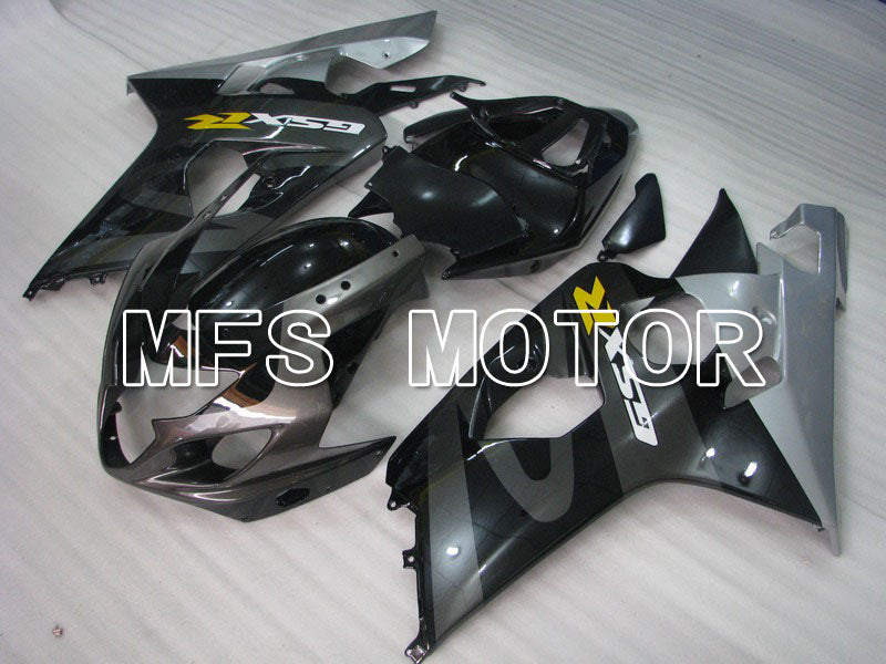 Suzuki GSXR600 GSXR750 2004-2005 Injection ABS Fairing - Factory Style - Black Gray Silver - MFS4833 - Fairings Kit
