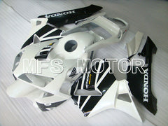 Honda CBR600RR 2003-2004 ABS Injection Fairing - Factory Style - Black White - MFS2089 - Fairings Kit