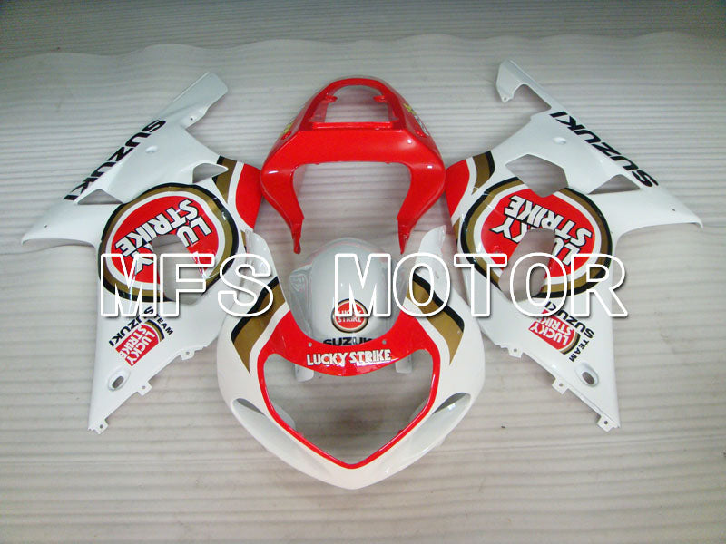 Suzuki GSXR600 2001-2003 Injection ABS Fairing - Lucky Strike - Red White - MFS2096 - Fairings Kit