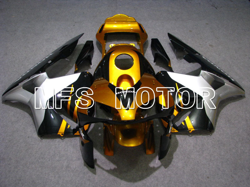 Honda CBR600RR 2003-2004 ABS Injection Fairing - Factory Style - Gold Silver Black - MFS2098 - Fairings Kit