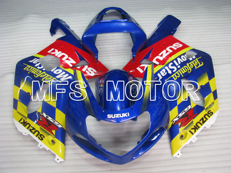Suzuki GSXR600 2001-2003 Injection ABS Fairing - Movistar - Red Blue - MFS2099 - Fairings Kit