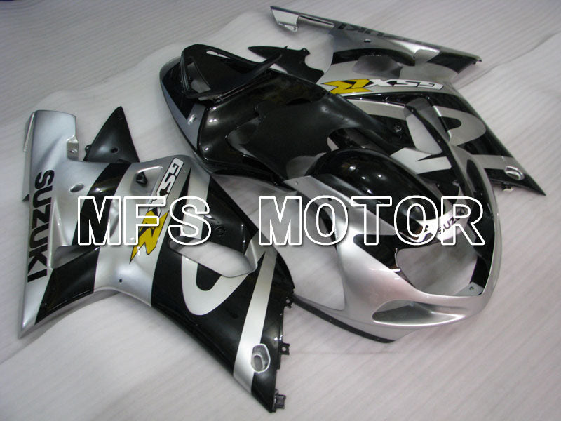 Suzuki GSXR750 2000-2003 Injection ABS Fairing - Factory Style - Black Silver - MFS6947 - Fairings Kit
