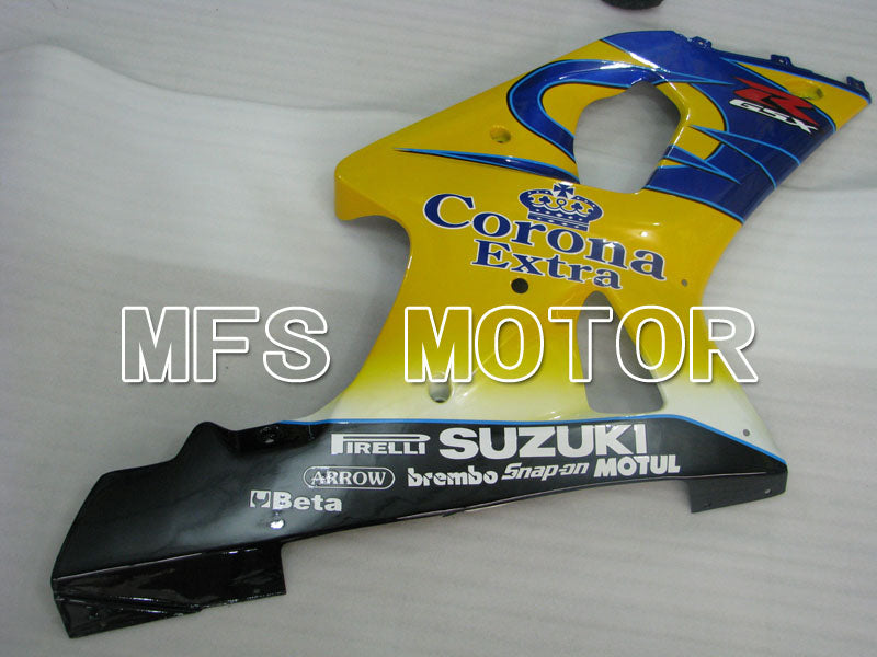 Suzuki GSXR750 2000-2003 Injection ABS Fairing - Factory Style - Black Yellow Blue - MFS6954 - Fairings Kit
