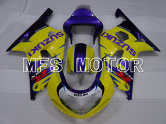 Suzuki GSXR750 2000-2003 Injection ABS Fairing - Factory Style - Yellow Purple - MFS6959 - Fairings Kit