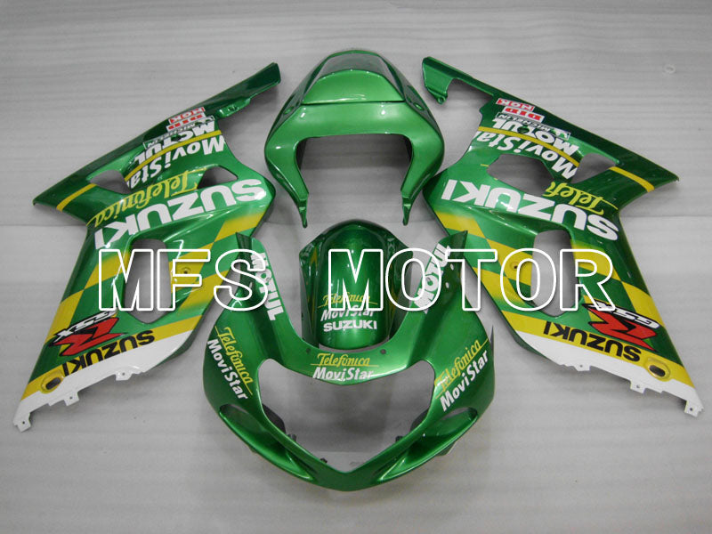 Suzuki GSXR600 2001-2003 Injection ABS Fairing - Movistar - Green - MFS2156 - Fairings Kit