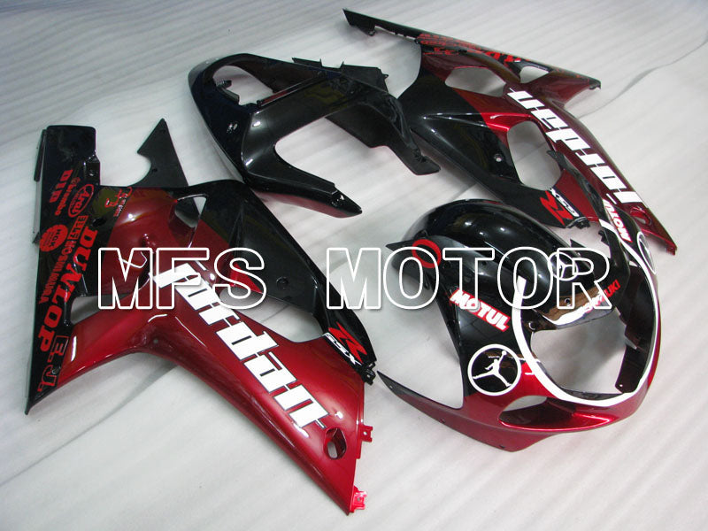 Suzuki GSXR600 2001-2003 Injection ABS Fairing - Jordan - Black Red - MFS2186 - Fairings Kit