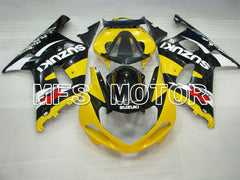 Suzuki GSXR600 2001-2003 Injection ABS Fairing - Factory Style - Black Yellow - MFS2188 - Fairings Kit