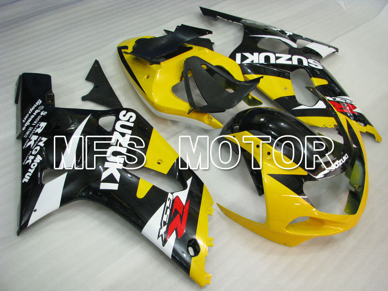 Suzuki GSXR600 2001-2003 Injection ABS Fairing - Factory Style - Black Yellow - MFS2188 - Fairings Kit