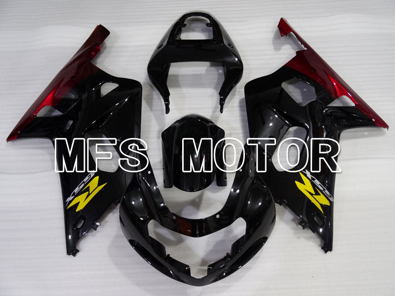 Suzuki GSXR600 2001-2003 Injection ABS Fairing - Jordan - Black Red - MFS2197 - Fairings Kit
