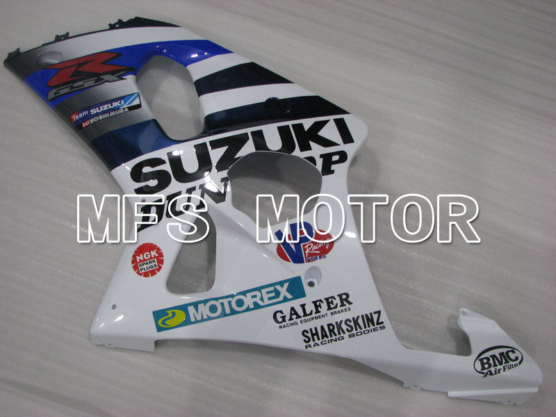 Suzuki GSXR600 2001-2003 Injection ABS Fairing - DUNLOP - White Blue - MFS2199 - Fairings Kit