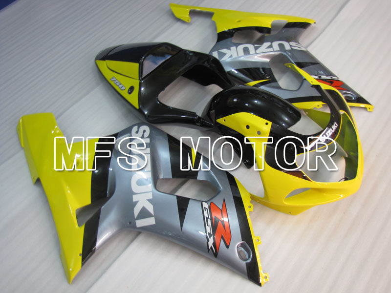 Suzuki GSXR600 2001-2003 Injection ABS Fairing - Factory Style - Gray Yellow - MFS2206 - Fairings Kit