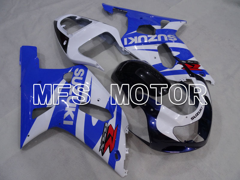 Suzuki GSXR600 2001-2003 Injection ABS Fairing - Factory Style - Black Wihte Blue - MFS2212 - Fairings Kit