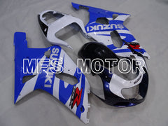Suzuki GSXR600 2001-2003 Injection ABS Fairing - Factory Style - Black Wihte Blue - MFS2212 - Fairings Kit