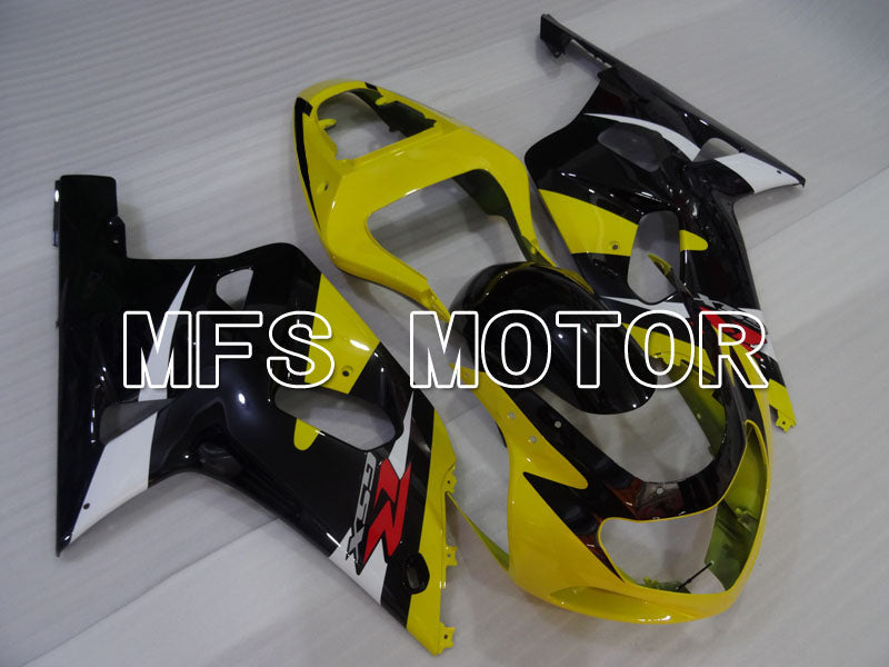 Suzuki GSXR600 2001-2003 Injection ABS Fairing - Factory Style - Black Yellow - MFS2214 - Fairings Kit
