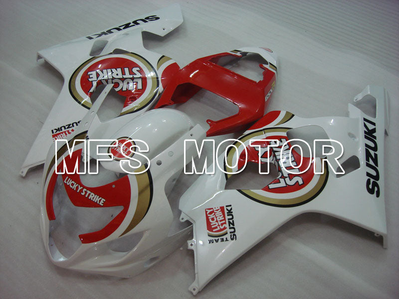 Suzuki GSXR600 GSXR750 2004-2005 Injection ABS Fairing - Luky Strike - White Red - MFS2243 - Fairings Kit
