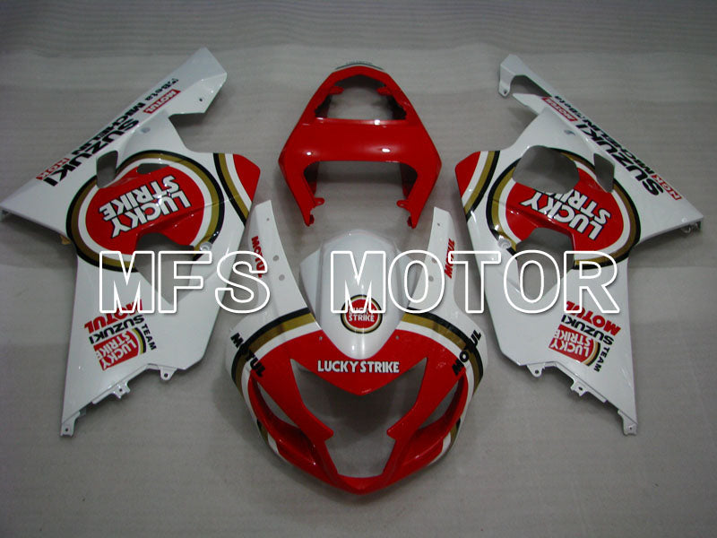 Suzuki GSXR600 GSXR750 2004-2005 Injection ABS Fairing - Luky Strike - White Red - MFS2246 - Fairings Kit