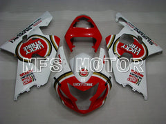 Suzuki GSXR600 GSXR750 2004-2005 Injection ABS Fairing - Luky Strike - White Red - MFS2246 - Fairings Kit