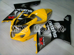 Suzuki GSXR600 GSXR750 2004-2005 Injection ABS Fairing - Factory Style - Black Yellow - MFS2263 - Fairings Kit