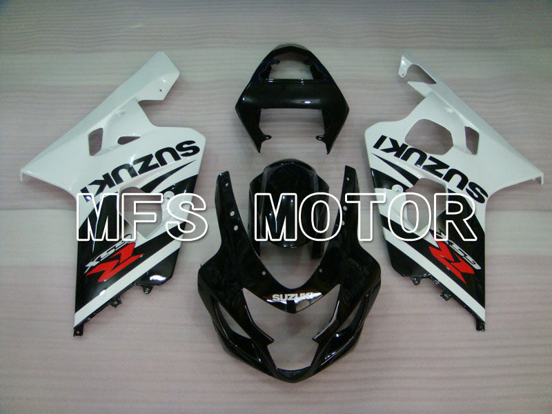 Suzuki GSXR600 GSXR750 2004-2005 Injection ABS Fairing - Factory Style - Black White - MFS2265 - Fairings Kit