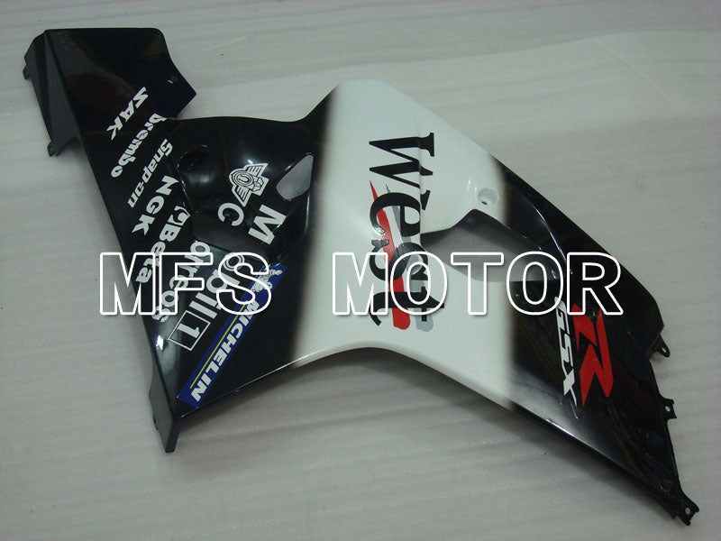 Suzuki GSXR600 GSXR750 2004-2005 Injection ABS Fairing - West - Black White - MFS2284 - Fairings Kit