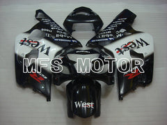 Suzuki GSXR600 GSXR750 2004-2005 Injection ABS Fairing - West - Black White - MFS2284 - Fairings Kit