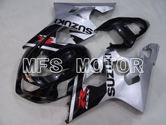 Suzuki GSXR600 GSXR750 2004-2005 Injection ABS Fairing - Factory Style - Black Silver - MFS2285 - Fairings Kit