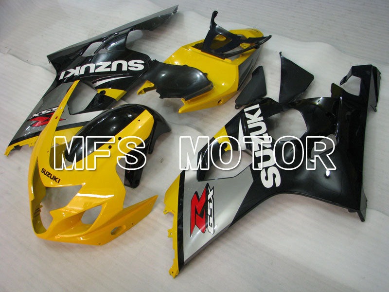 Suzuki GSXR600 GSXR750 2004-2005 Injection ABS Fairing - Factory Style - Black Yellow - MFS2311 - Fairings Kit
