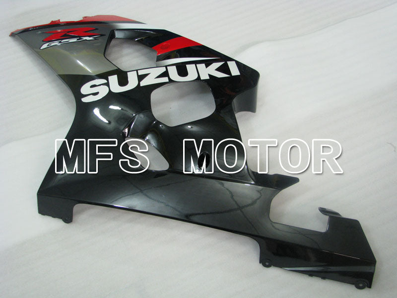 Suzuki GSXR600 GSXR750 2004-2005 Injection ABS Fairing - Factory Style - Black Red - MFS2316 - Fairings Kit
