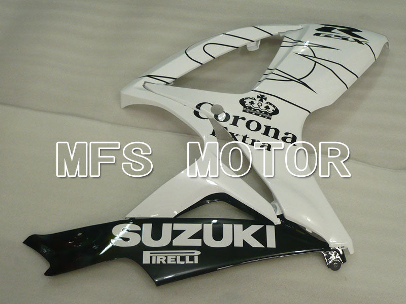 Suzuki GSXR600 GSXR750 2006-2007 Injection ABS Fairing - Corona - Black White - MFS2327 - Fairings Kit
