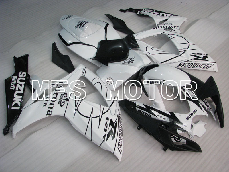 Suzuki GSXR600 GSXR750 2006-2007 Injection ABS Fairing - Corona - Black White - MFS2328 - Fairings Kit