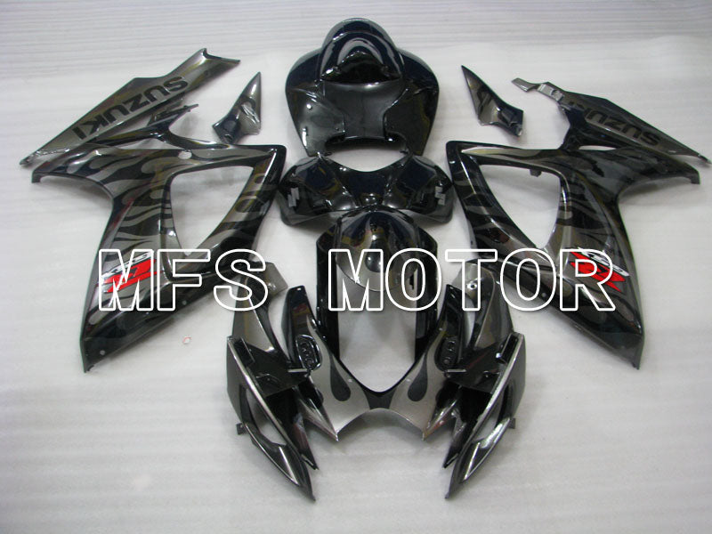 Suzuki GSXR600 GSXR750 2006-2007 Injection ABS Fairing - Factory Style - Black Gray - MFS2339 - Fairings Kit