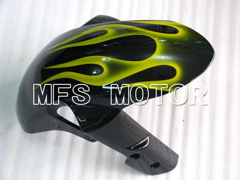 Suzuki GSXR600 GSXR750 2006-2007 Injection ABS Fairing - Flame - Black Yellow - MFS2341 - Fairings Kit