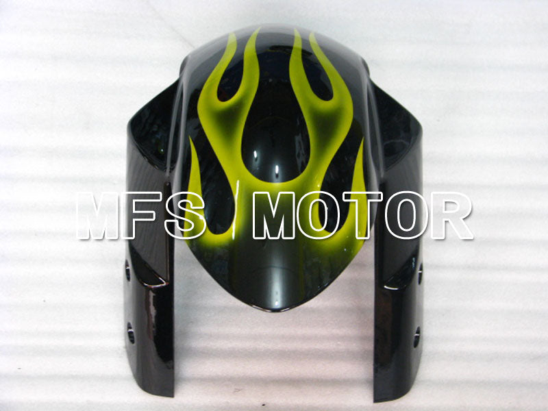 Suzuki GSXR600 GSXR750 2006-2007 Injection ABS Fairing - Flame - Black Yellow - MFS2341 - Fairings Kit