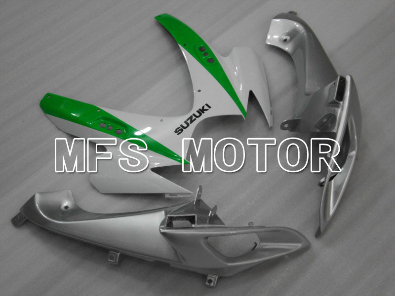 Suzuki GSXR600 GSXR750 2006-2007 Injection ABS Fairing - Factory Style - White Green Silver - MFS2352 - Fairings Kit