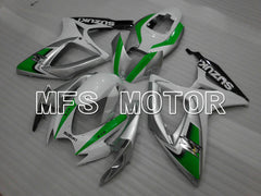 Suzuki GSXR600 GSXR750 2006-2007 Injection ABS Fairing - Factory Style - White Green Silver - MFS2352 - Fairings Kit