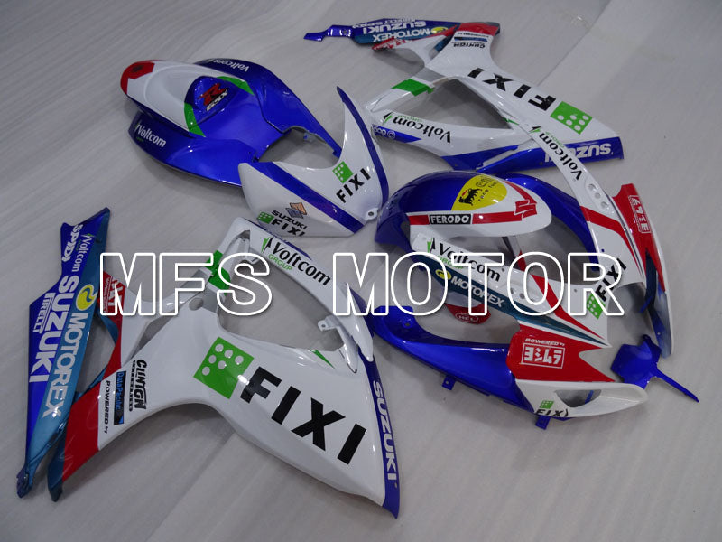 Suzuki GSXR600 GSXR750 2006-2007 Injection ABS Fairing - FIXI - Blue White - MFS2375 - Fairings Kit
