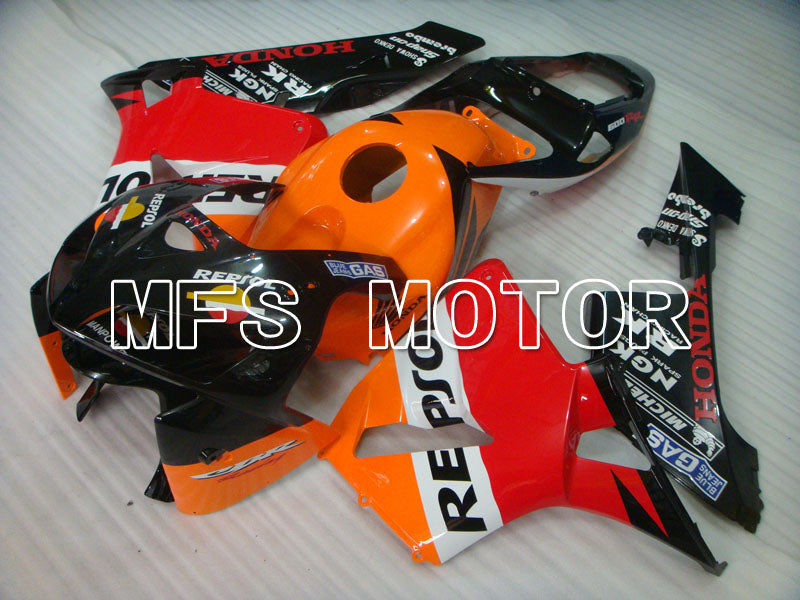 Honda CBR600RR 2005-2006 Injection ABS Fairing - Repsol - Orange Red Black - MFS2387 - Fairings Kit