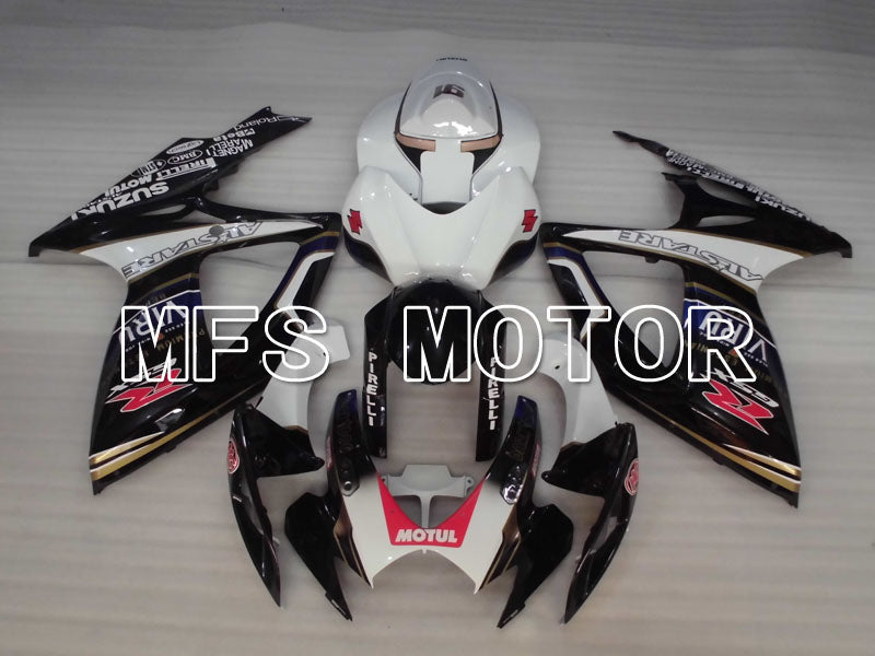 Suzuki GSXR600 GSXR750 2006-2007 Injection ABS Fairing - VIRU - Black White - MFS2420 - Fairings Kit
